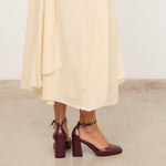 Mim shoes Tacón Cerrado LU BURDEOS