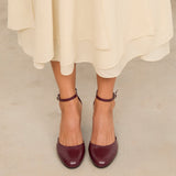 Mim shoes Tacón Cerrado LU BURDEOS