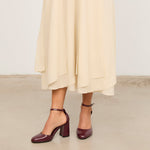 Mim shoes Tacón Cerrado LU BURDEOS