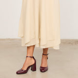 Mim shoes Tacón Cerrado LU BURDEOS