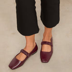 Mim shoes Zapato Plano DEVI BURDEOS