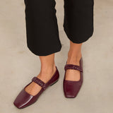 Mim shoes Zapato Plano DEVI BURDEOS