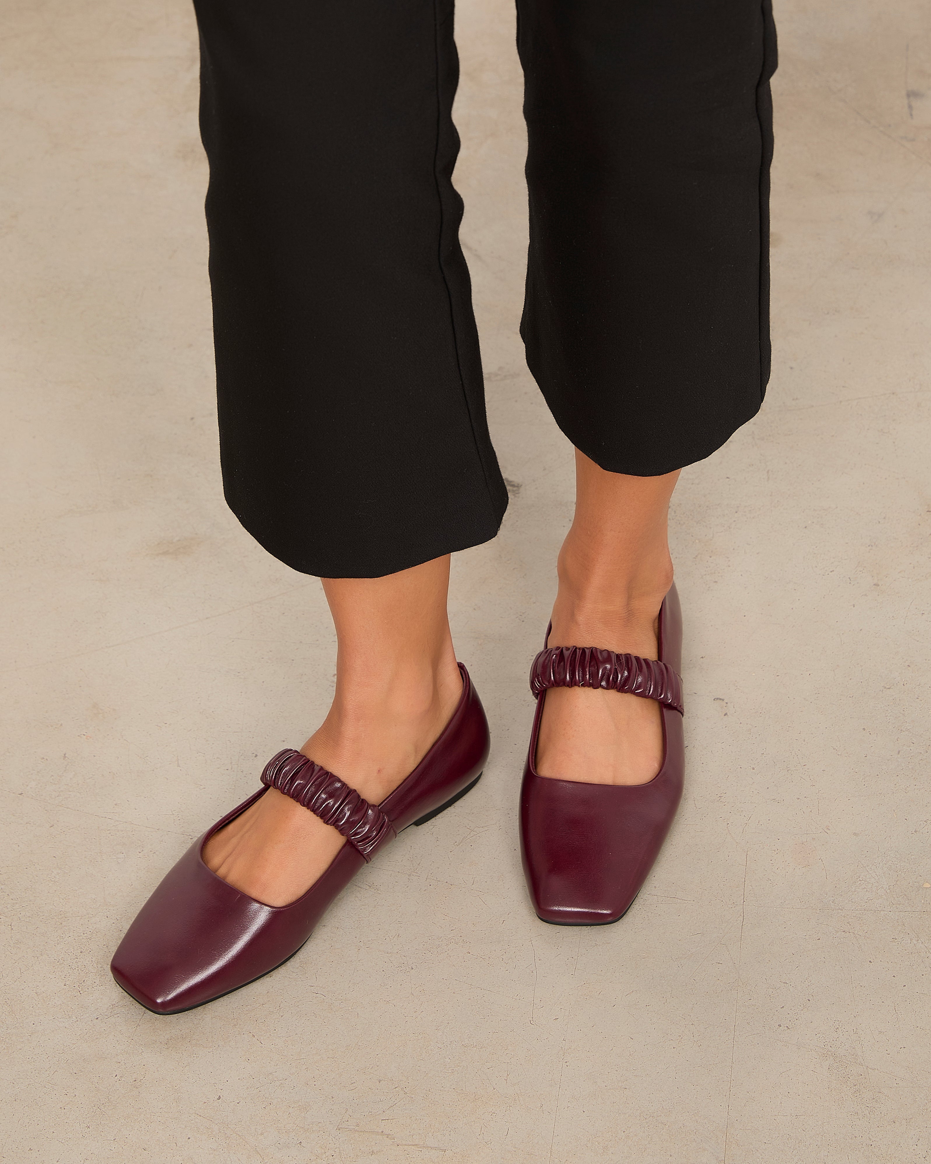 Mim shoes Zapato Plano DEVI BURDEOS