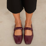 Mim shoes Zapato Plano DEVI BURDEOS