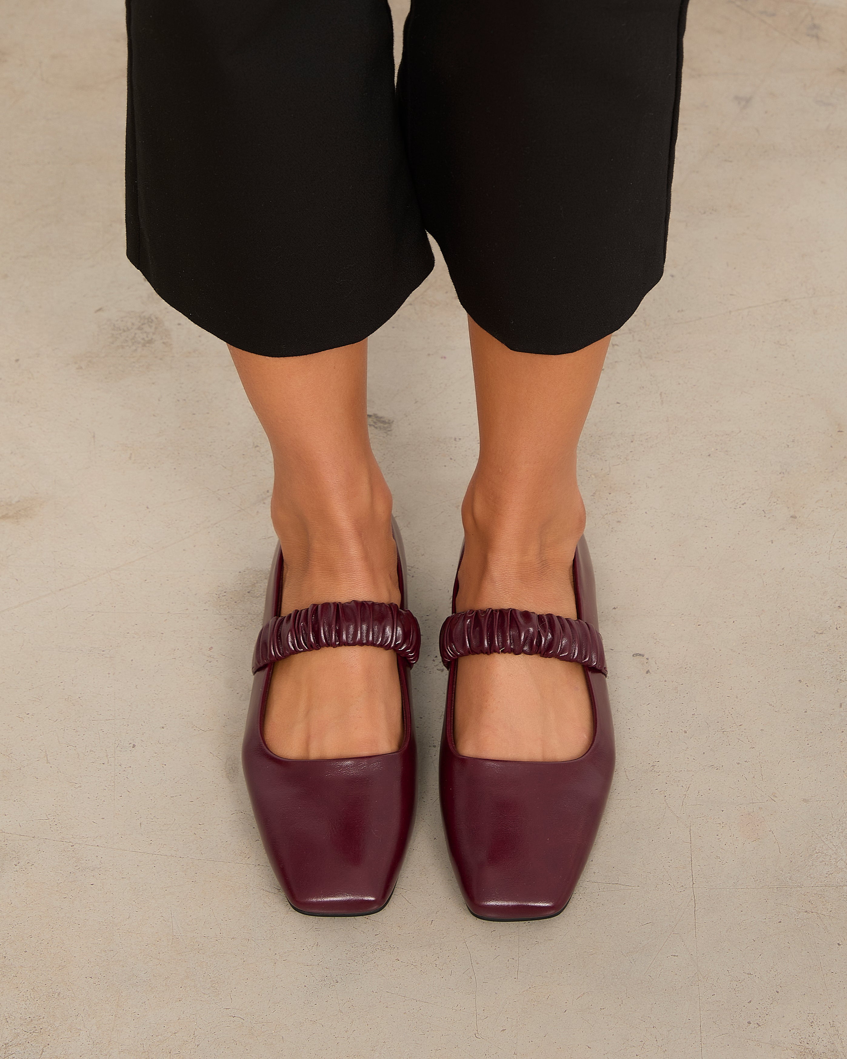 Mim shoes Zapato Plano DEVI BURDEOS