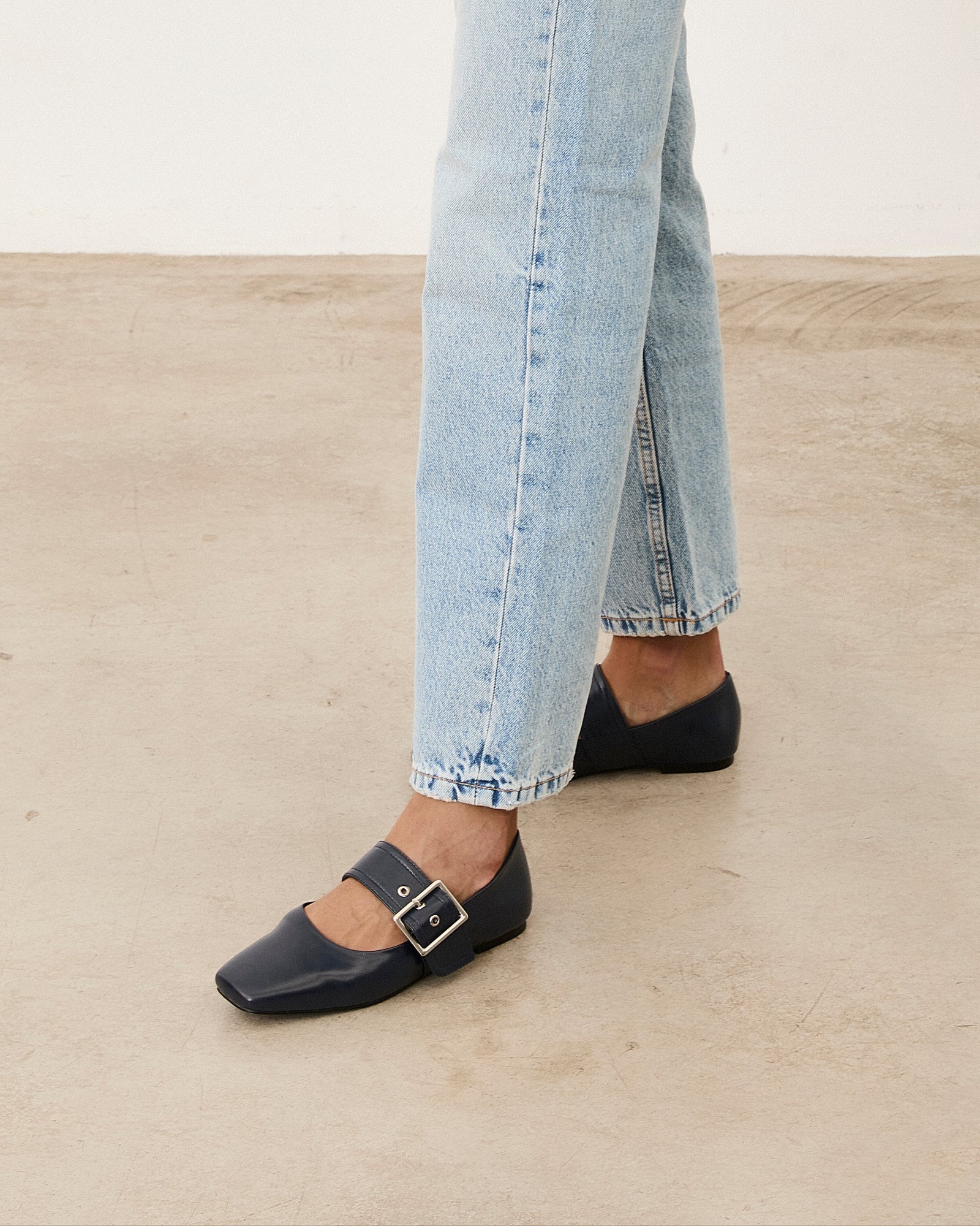 Mim shoes Zapato plano DOVI AZUL MARINO