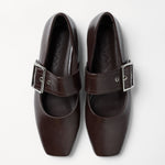 Mim shoes Zapato plano DOVI CHOCOLATE