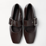 Mim shoes Zapato plano DOVI CHOCOLATE