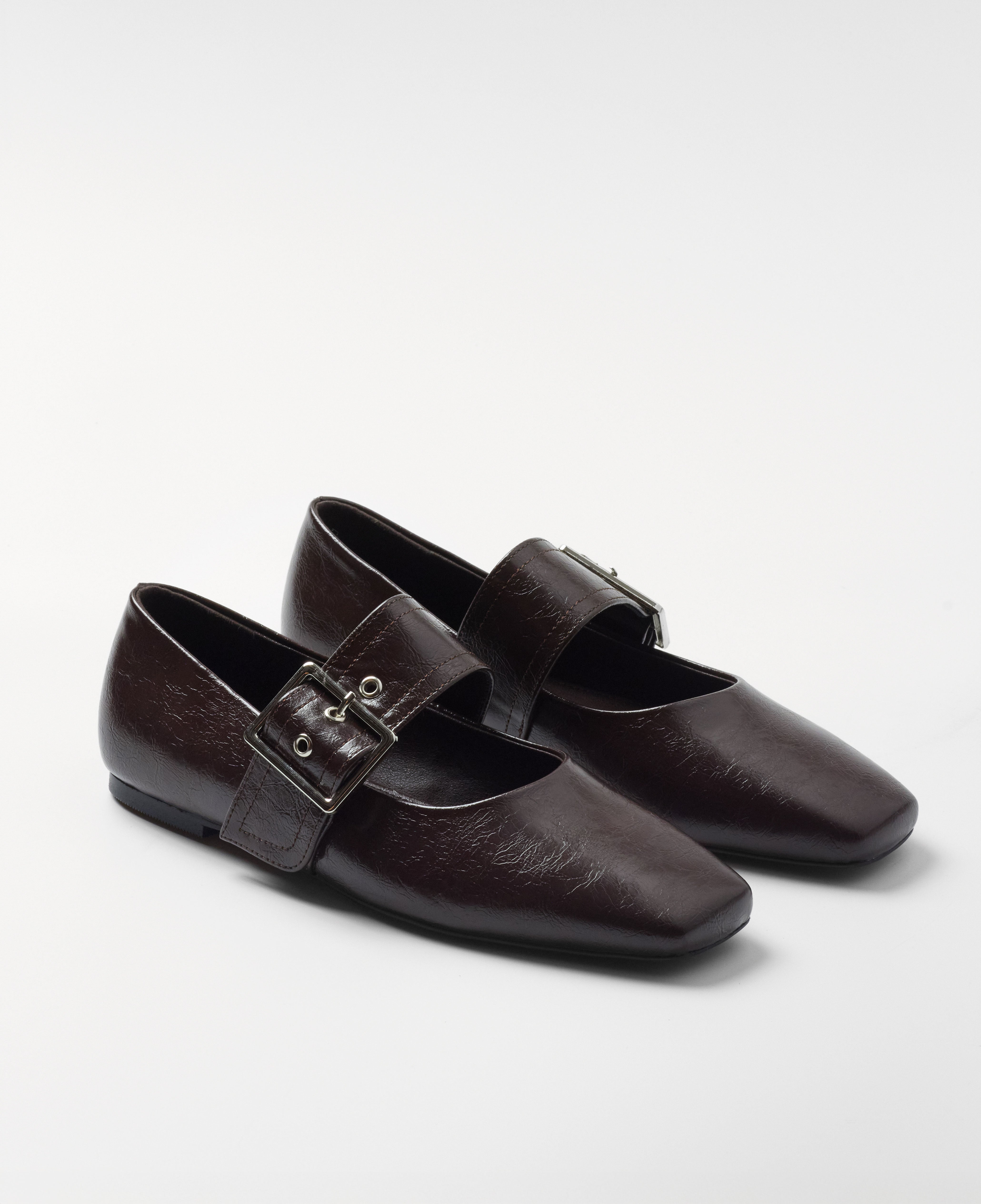 Mim shoes Zapato plano DOVI CHOCOLATE