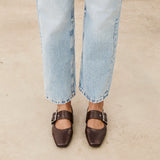 Mim shoes Zapato plano DOVI CHOCOLATE