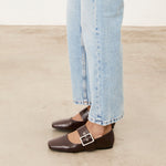 Mim shoes Zapato plano DOVI CHOCOLATE