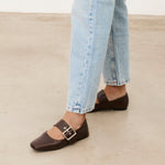 Mim shoes Zapato plano DOVI CHOCOLATE