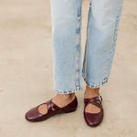 Mim shoes Zapato plano FLO BURDEOS