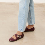 Mim shoes Zapato plano FLO BURDEOS