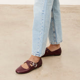 Mim shoes Zapato plano FLO BURDEOS