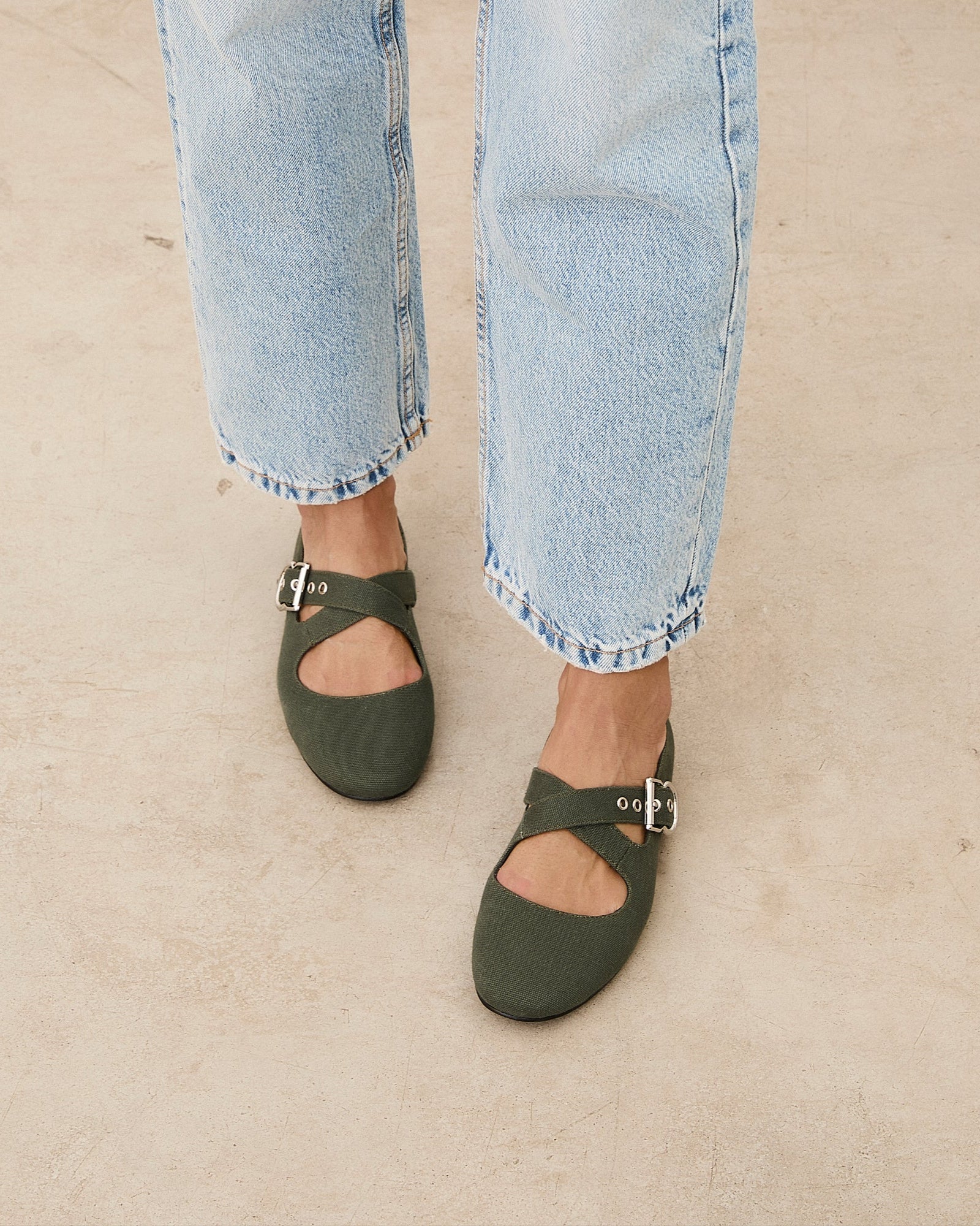 Mim shoes Zapato plano FLO KAKI