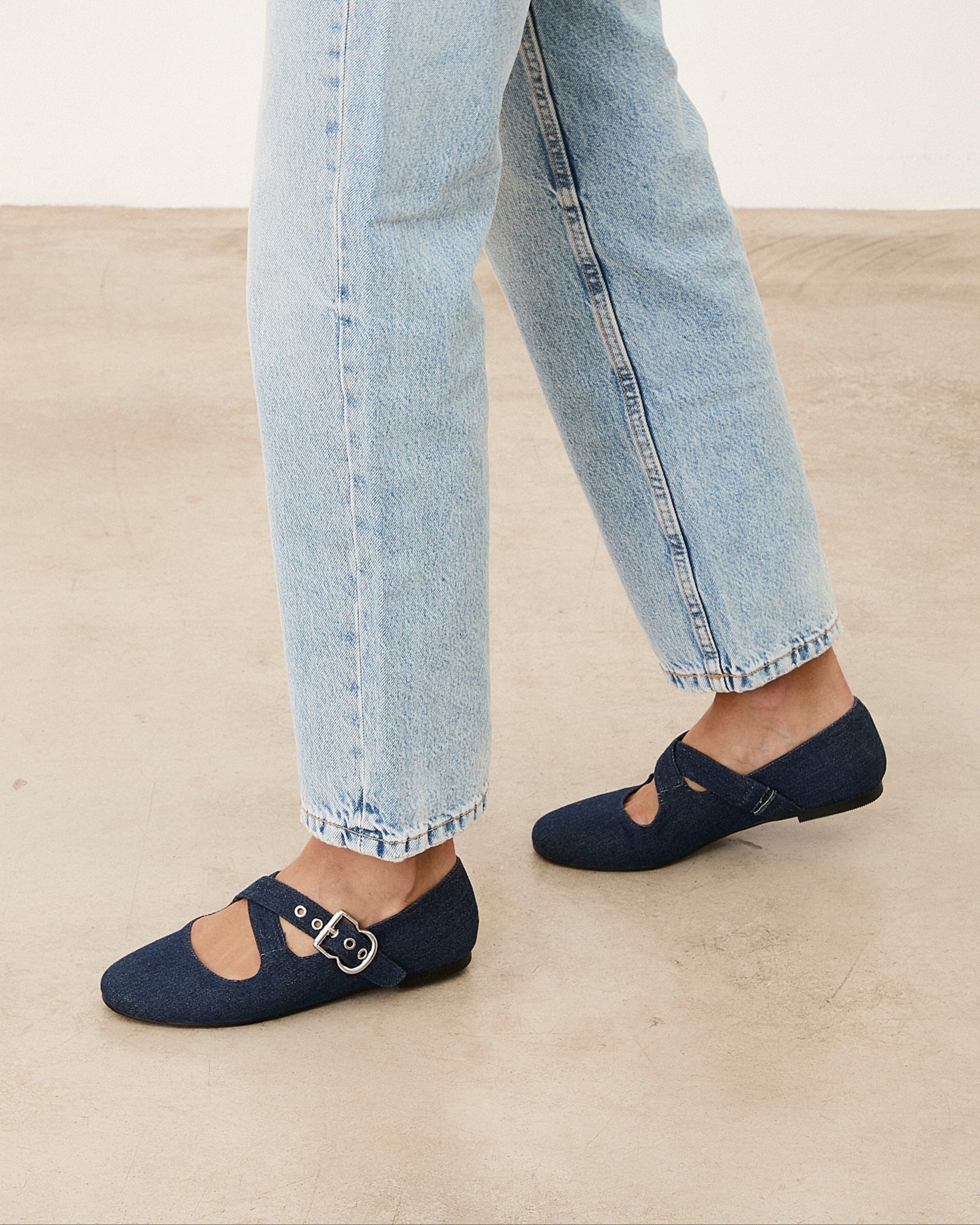 Mim shoes Zapato plano FLO VAQUERO