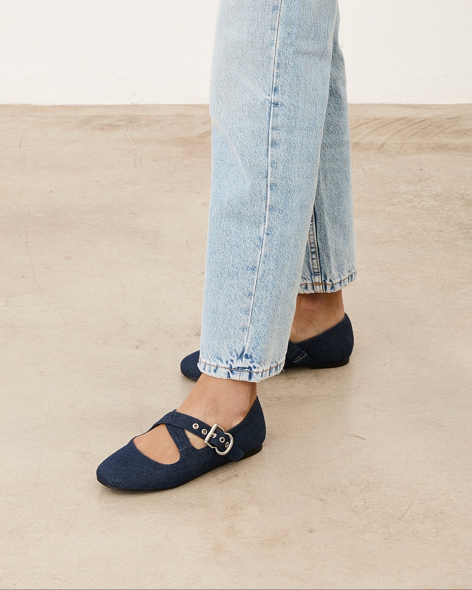 Mim shoes Zapato plano FLO VAQUERO