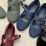 Mim shoes Zapato plano FLO VAQUERO