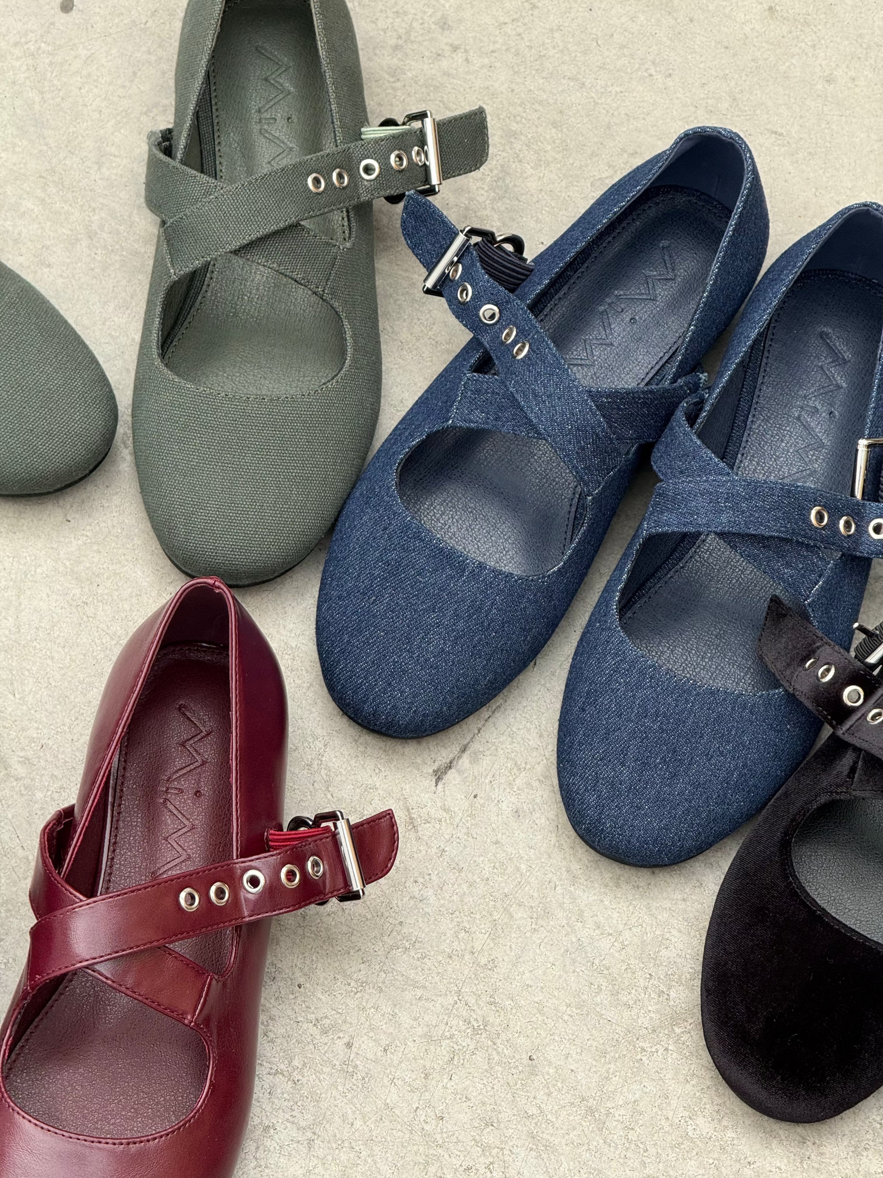 Mim shoes Zapato plano FLO VAQUERO