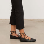 Mim shoes Zapato Plano ISA NEGRO SNAKE