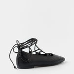 Mim shoes Zapato Plano ISA NEGRO SNAKE