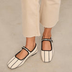 Mim shoes Zapato Plano LEM BEIGE RAYAS