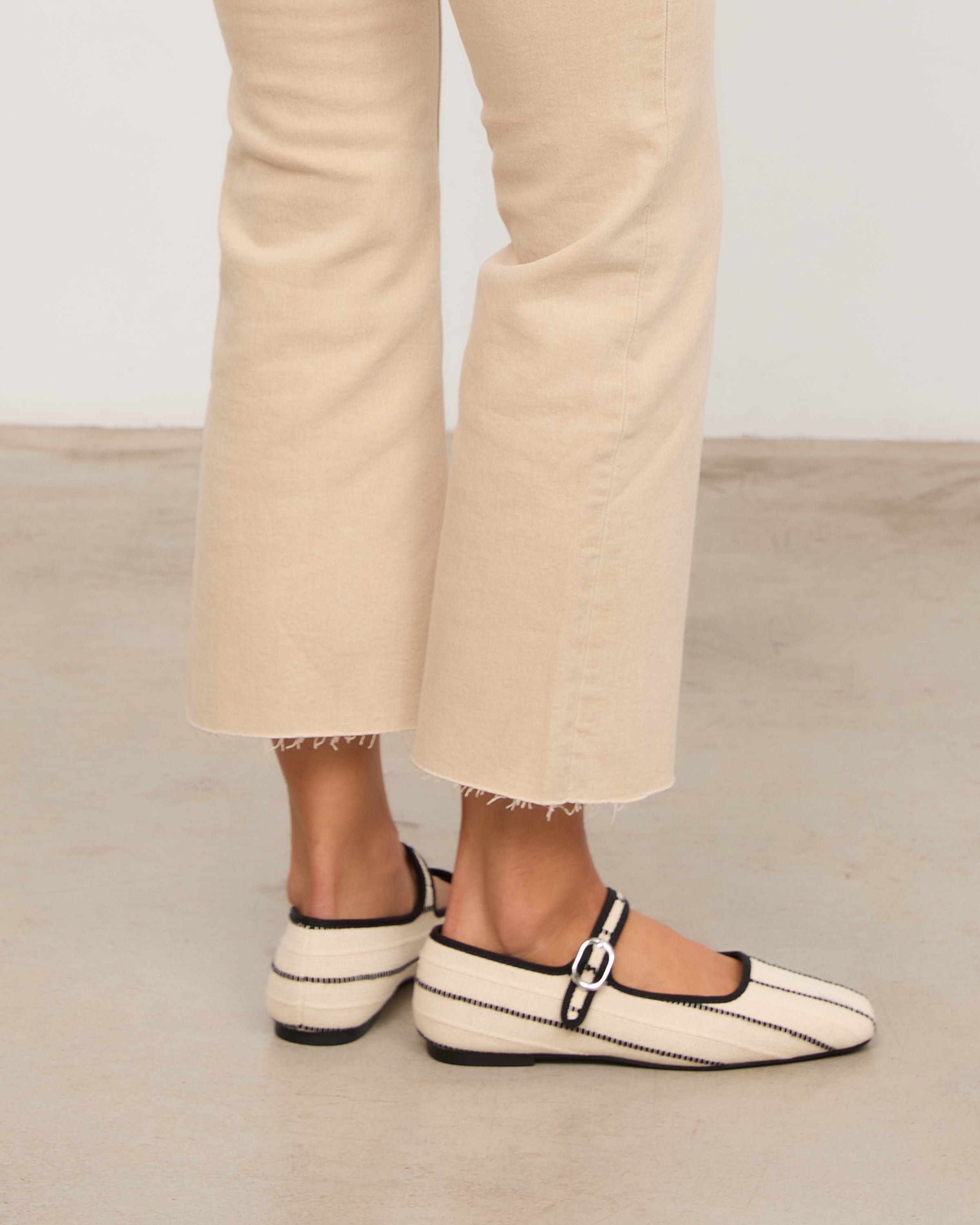 Mim shoes Zapato Plano LEM BEIGE RAYAS