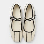 Mim shoes Zapato Plano LEM BEIGE RAYAS