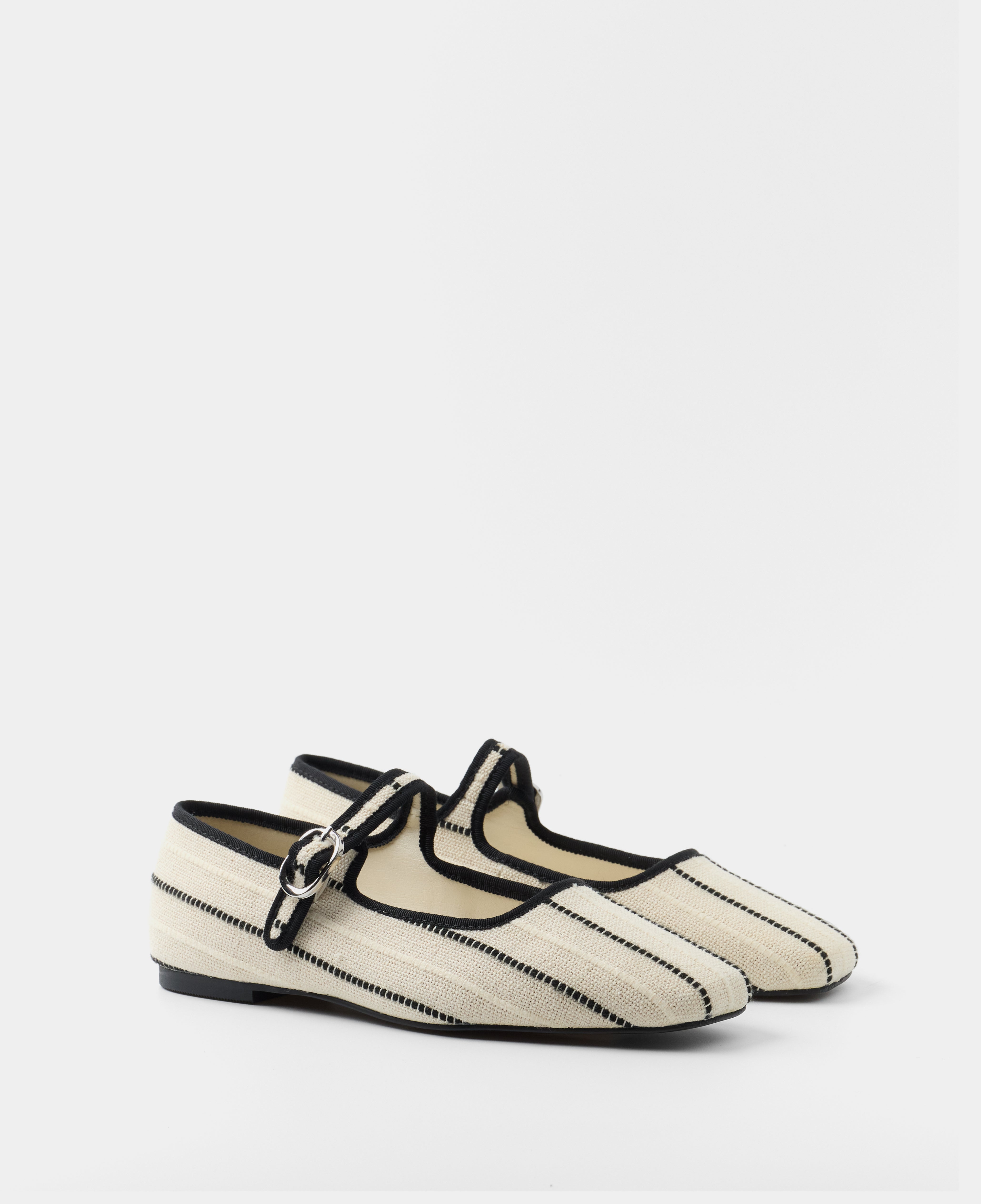 Mim shoes Zapato Plano LEM BEIGE RAYAS