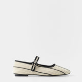 Mim shoes Zapato Plano LEM BEIGE RAYAS