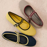 Mim shoes Zapato plano LIBE AMARILLO