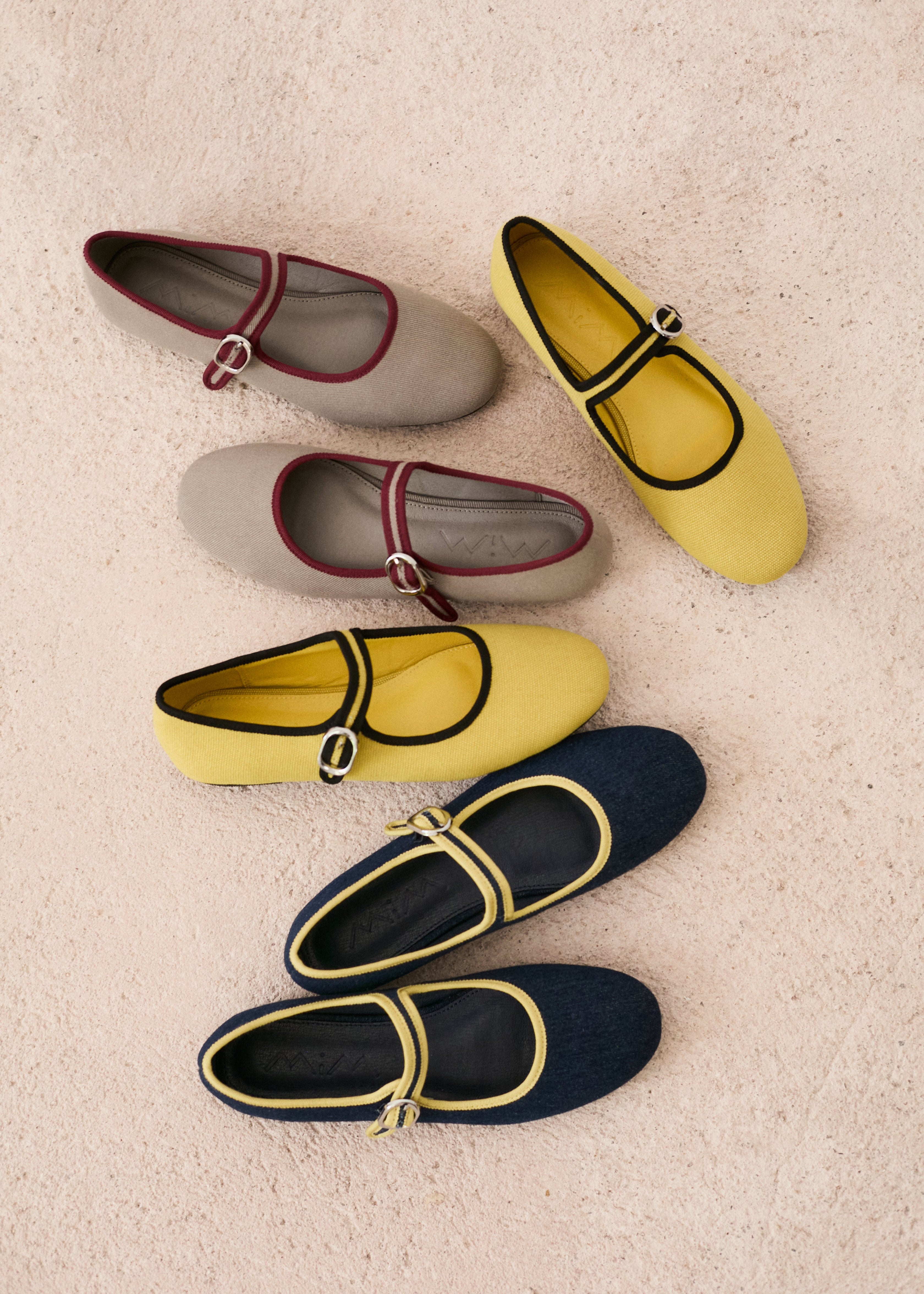 Mim shoes Zapato plano LIBE AMARILLO