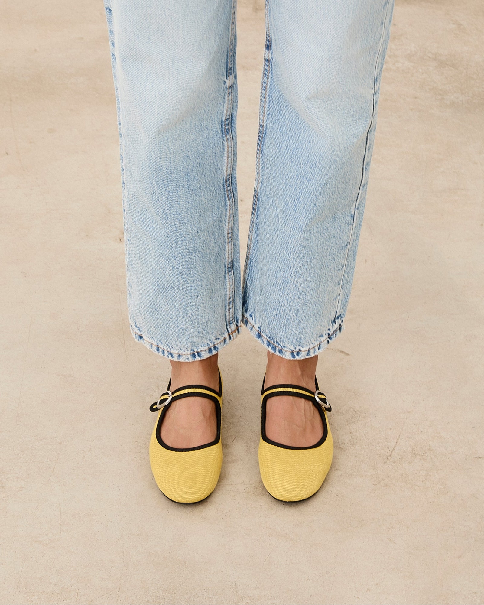 Mim shoes Zapato plano LIBE AMARILLO