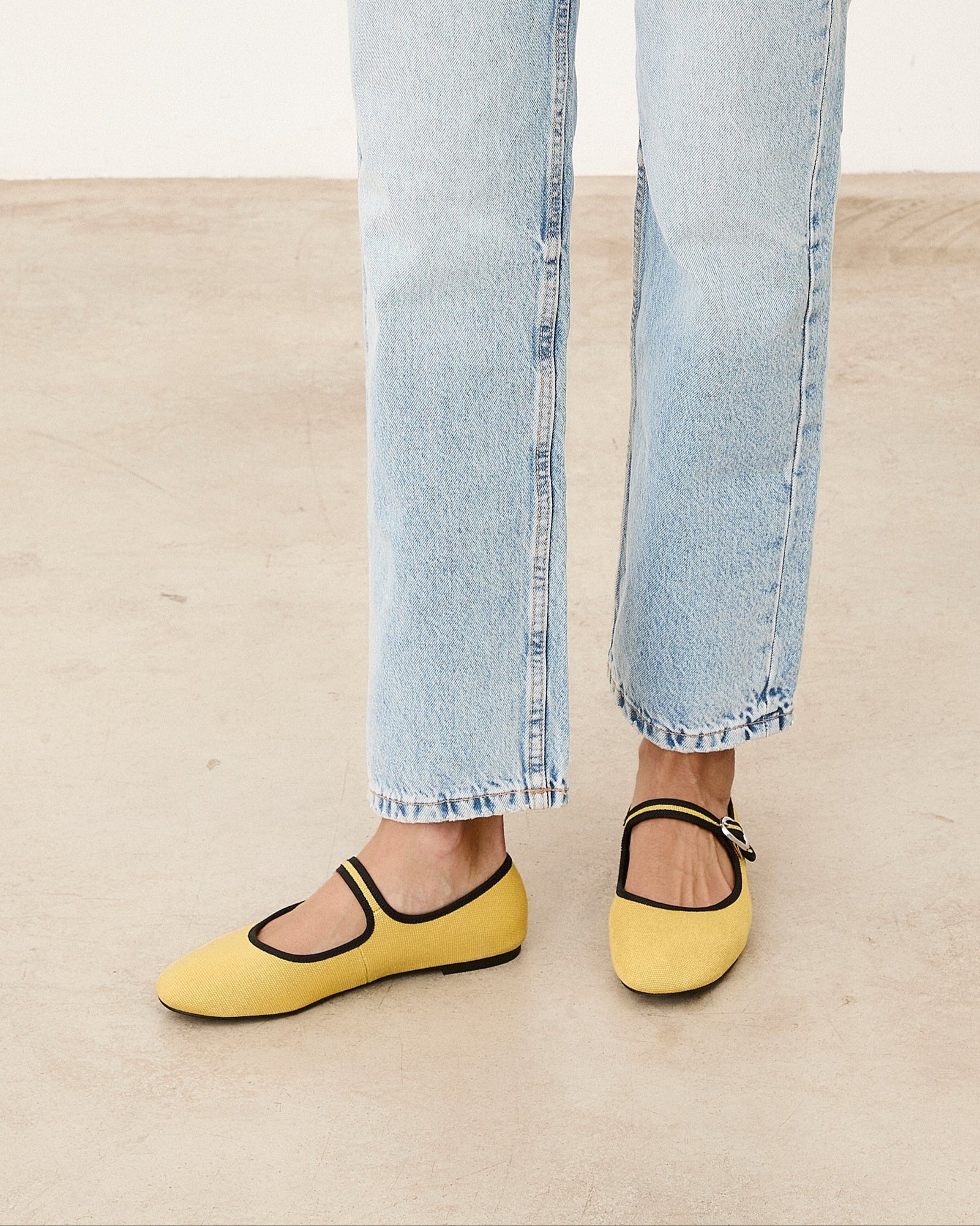 Mim shoes Zapato plano LIBE AMARILLO