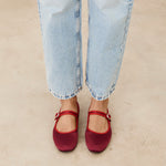 Mim shoes Zapato plano LIBE BURDEOS SATIN