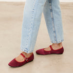 Mim shoes Zapato plano LIBE BURDEOS SATIN