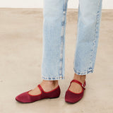 Mim shoes Zapato plano LIBE BURDEOS SATIN