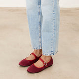 Mim shoes Zapato plano LIBE BURDEOS SATIN