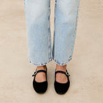 Mim shoes Zapato plano LIBE NEGRO VELVET