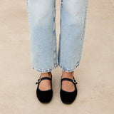 Mim shoes Zapato plano LIBE NEGRO VELVET