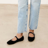 Mim shoes Zapato plano LIBE NEGRO VELVET