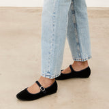 Mim shoes Zapato plano LIBE NEGRO VELVET