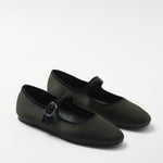 Mim shoes Zapato plano LIBE OLIVA SATIN