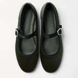 Mim shoes Zapato plano LIBE OLIVA SATIN