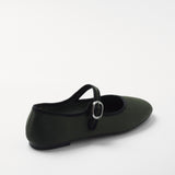 Mim shoes Zapato plano LIBE OLIVA SATIN