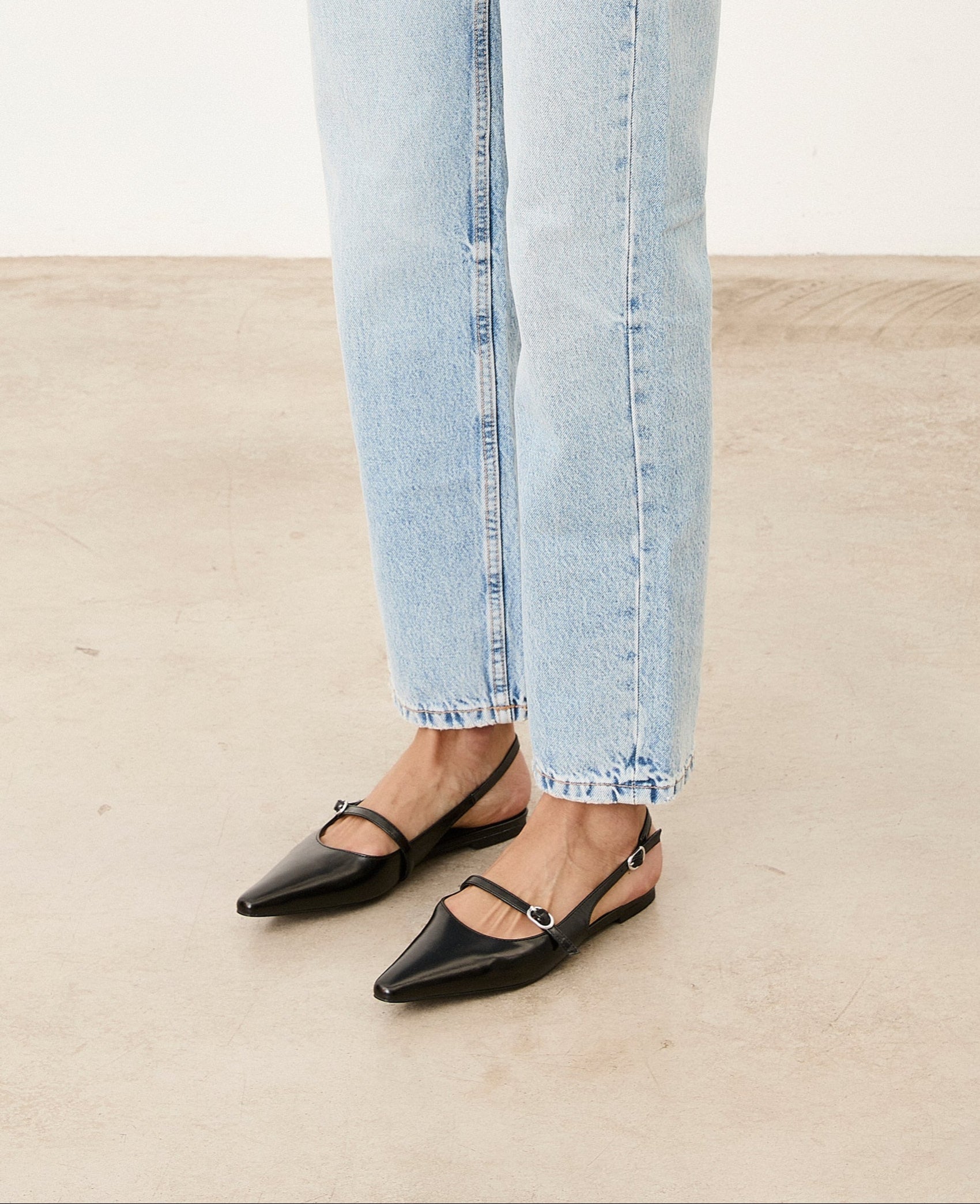 Mim shoes Zapato plano MANCY NEGRO