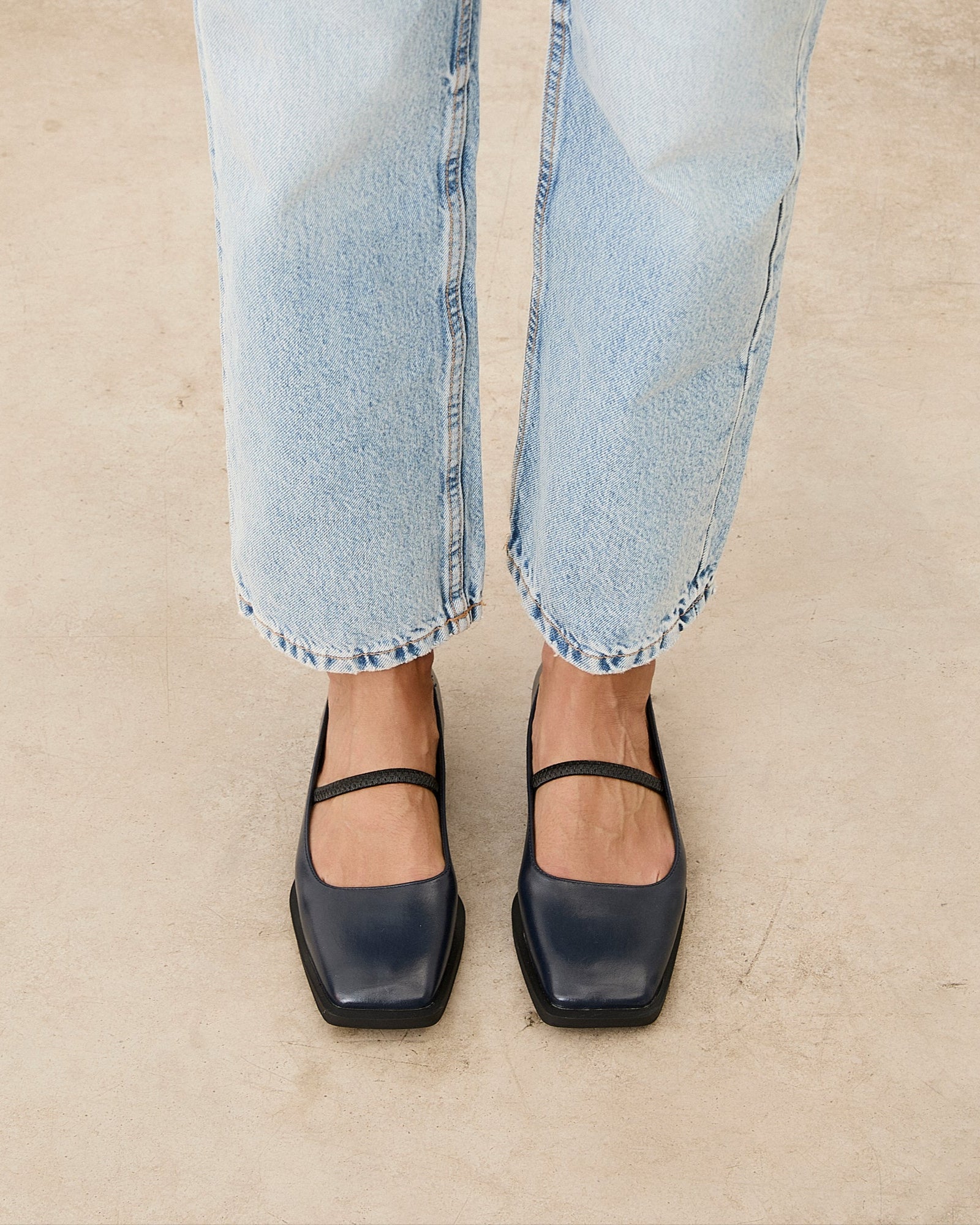 Mim shoes Zapato plano MARE AZUL MARINO