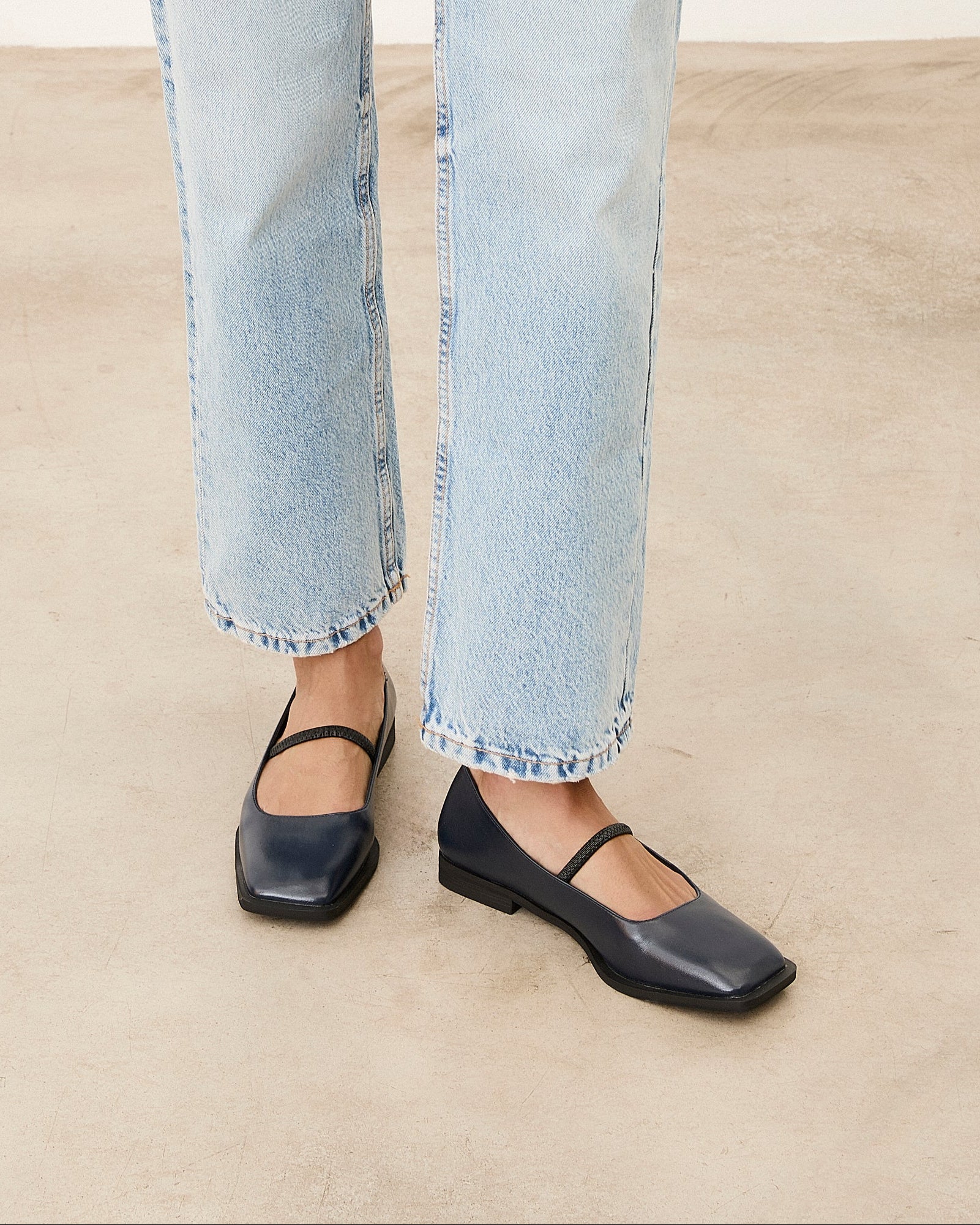 Mim shoes Zapato plano MARE AZUL MARINO