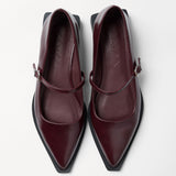 Mim shoes Zapato plano MAYFAIR BURDEOS